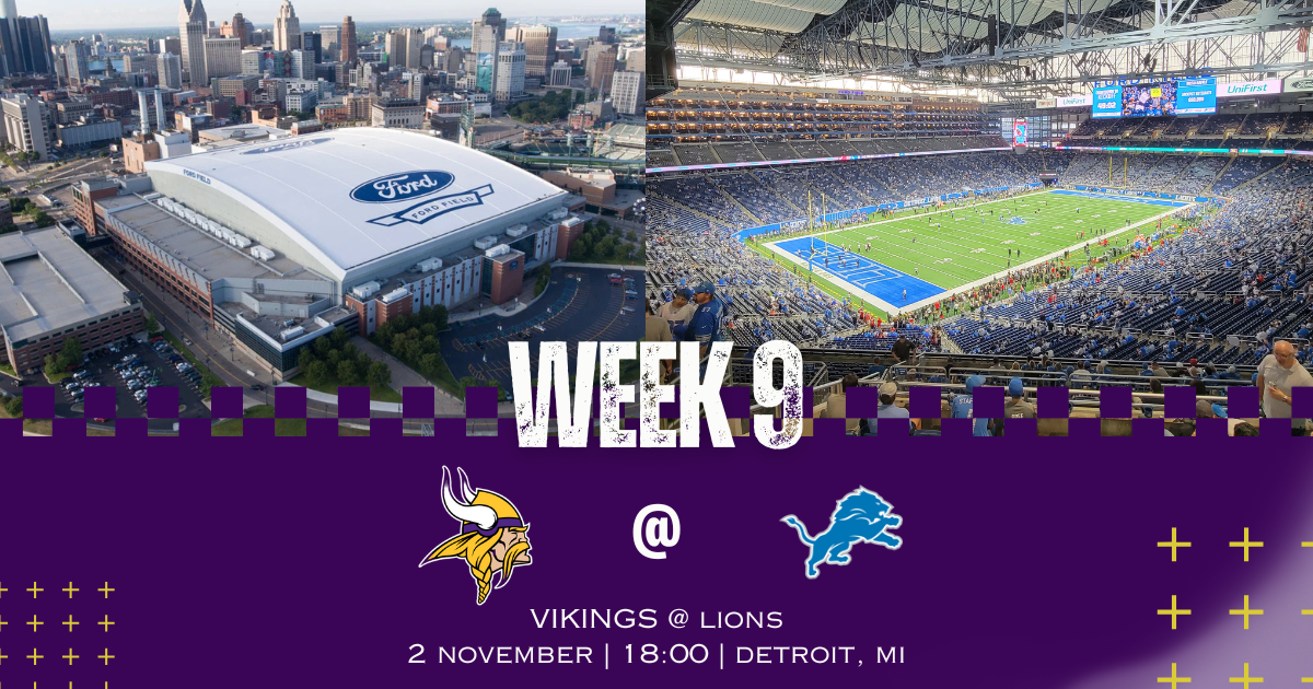 Week 9: Vikings vs Lions, Nov. 2, 2025 – how to watch, preview, injury report, predictions