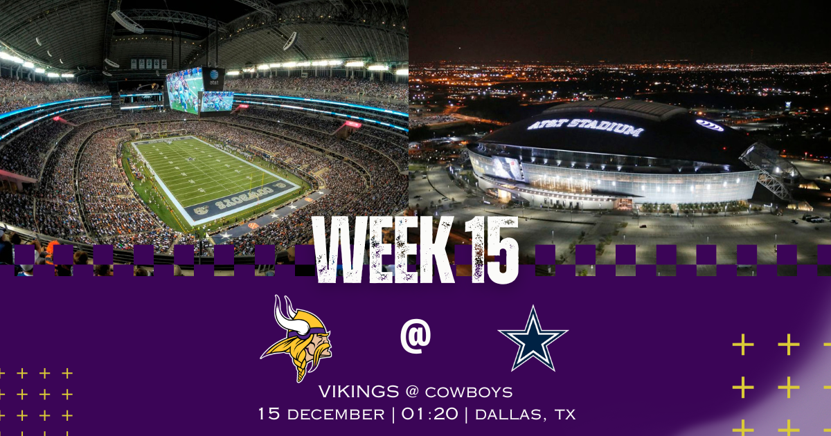 Week 15: Vikings vs Cowboys, Dec. 15, 2025 – how to watch, preview, injury report, predictions