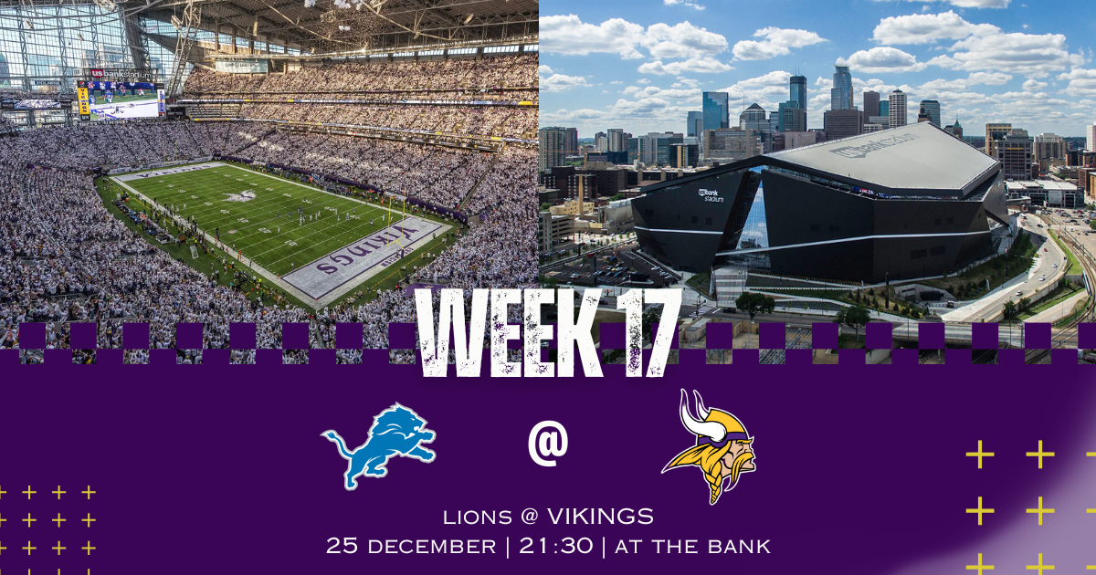 Week 17: Lions vs Vikings, Dec. 25, 2025 – how to watch, preview, injury report, predictions