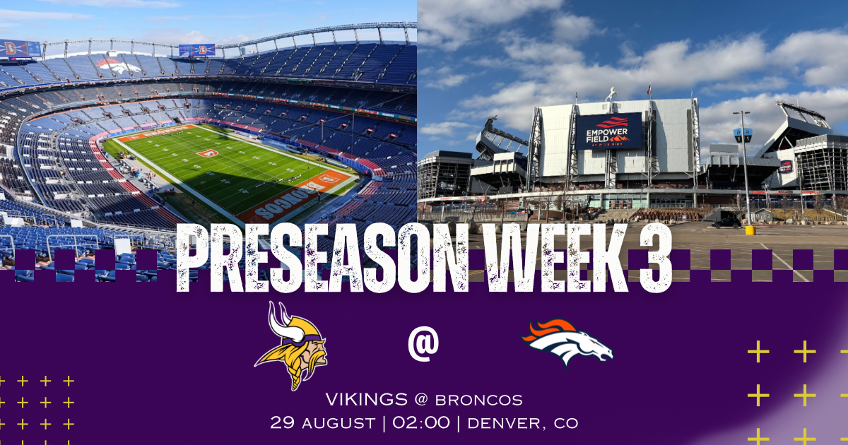 Preseason Week 3: Vikings vs Broncos, Aug. 29, 2026 – how to watch, preview, injury report, predictions