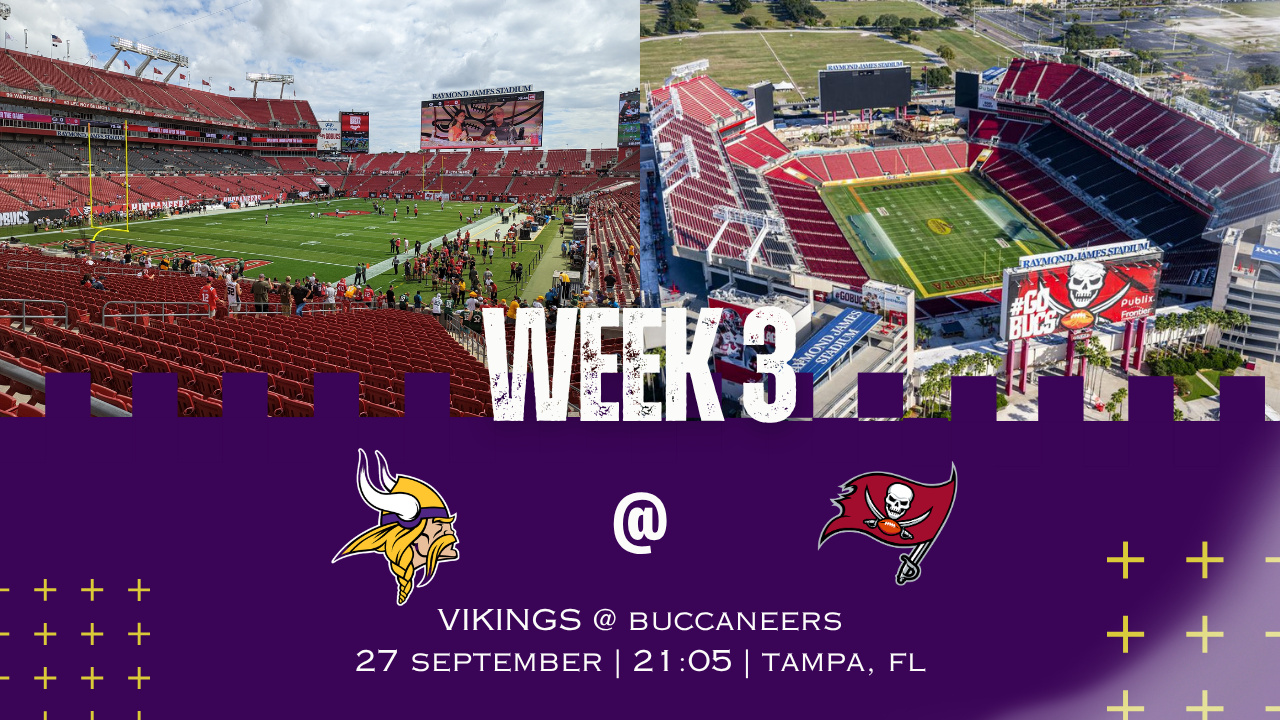 Week 3: Vikings vs Buccaneers, Sep. 27, 2026 – how to watch, preview, injury report, predictions
