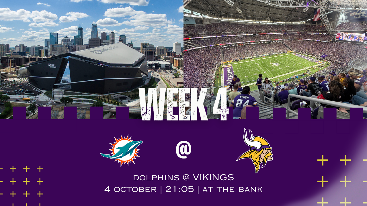 Week 4: Dolphins vs Vikings, Oct. 4, 2026 – how to watch, preview, injury report, predictions
