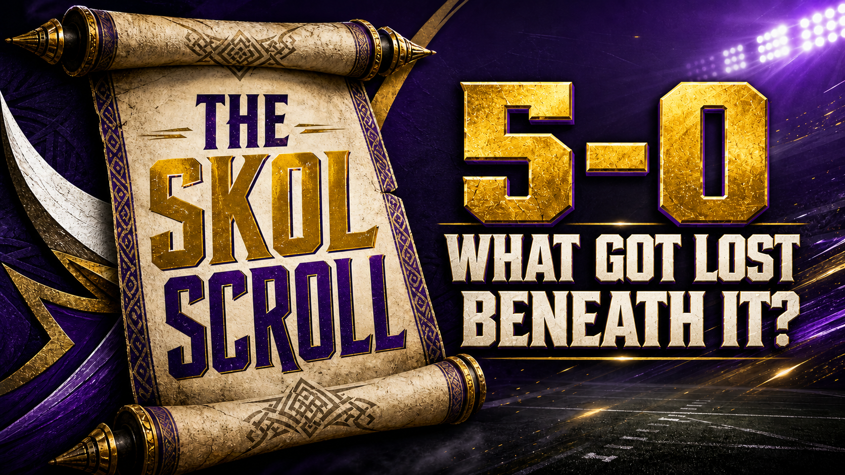 What nearly got lost beneath 5–0 – The Skol Scroll